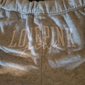 Vs pink cotton varsity shorts, size xl.